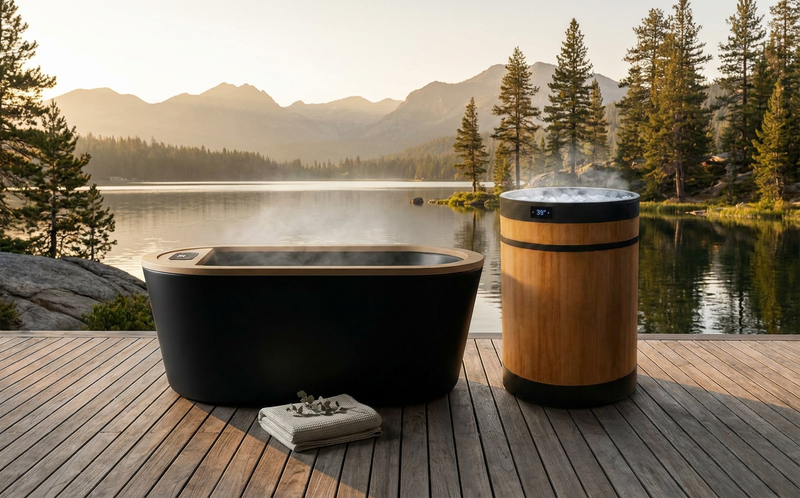 Hot and Cold Tub Plunge
