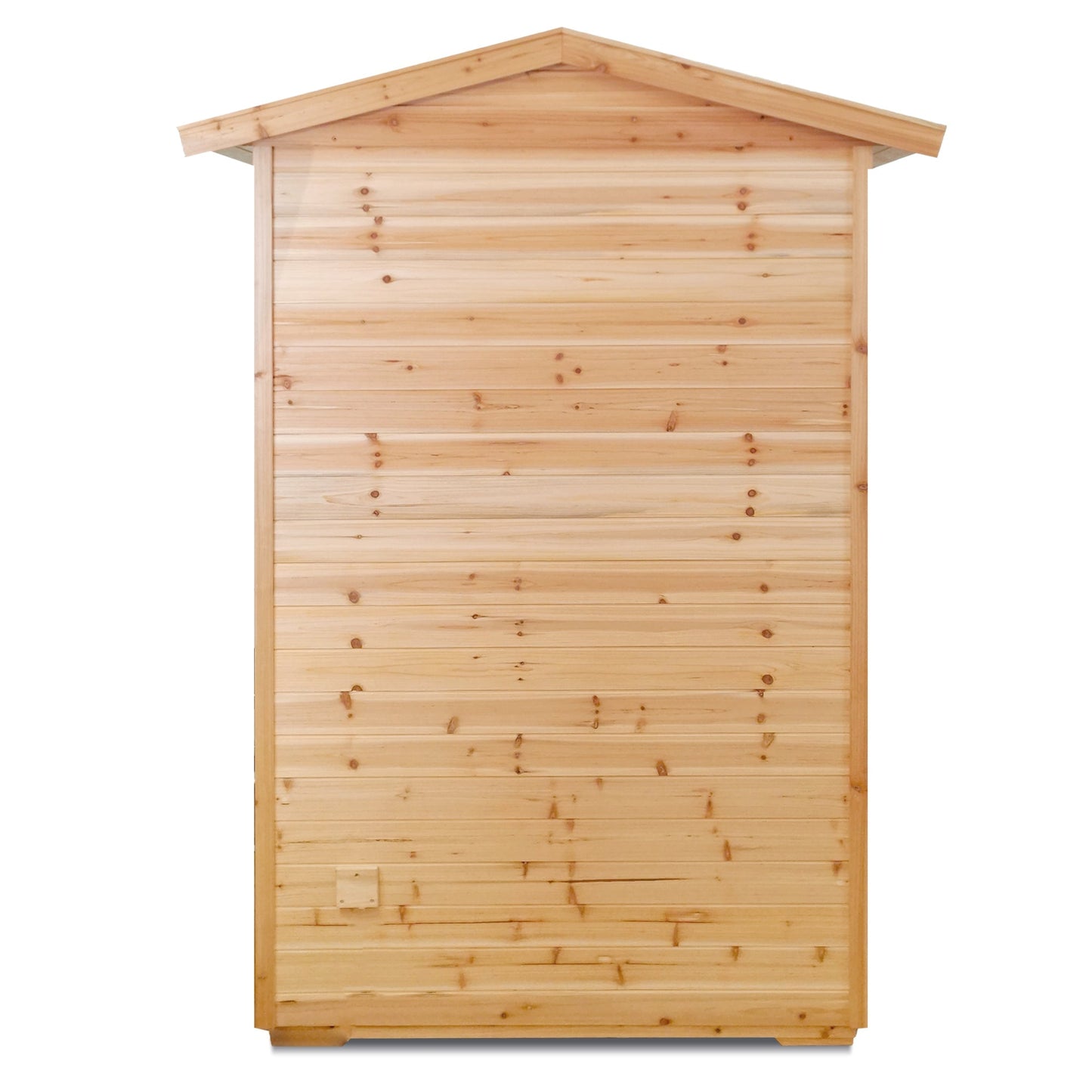 2-Person Outdoor Far Infrared Sauna – Solid Old Fir Wood | Bluetooth Audio | 120V