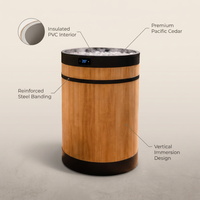 Plunge Supply Co Splendora Barrel Cold Plunge — infographic