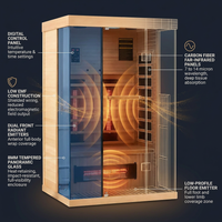 Thermora Valen Luxury 2000W 2-Person Low EMF FAR Infrared Heat Wood Home Personal Spa Sauna W/ Panoramic Tempered Glass (SAK27481) — How It Works
