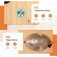 Infrared Sauna Built for Daily Wellness, 2000W Heat, Low EMF Design, Panoramic Glass View