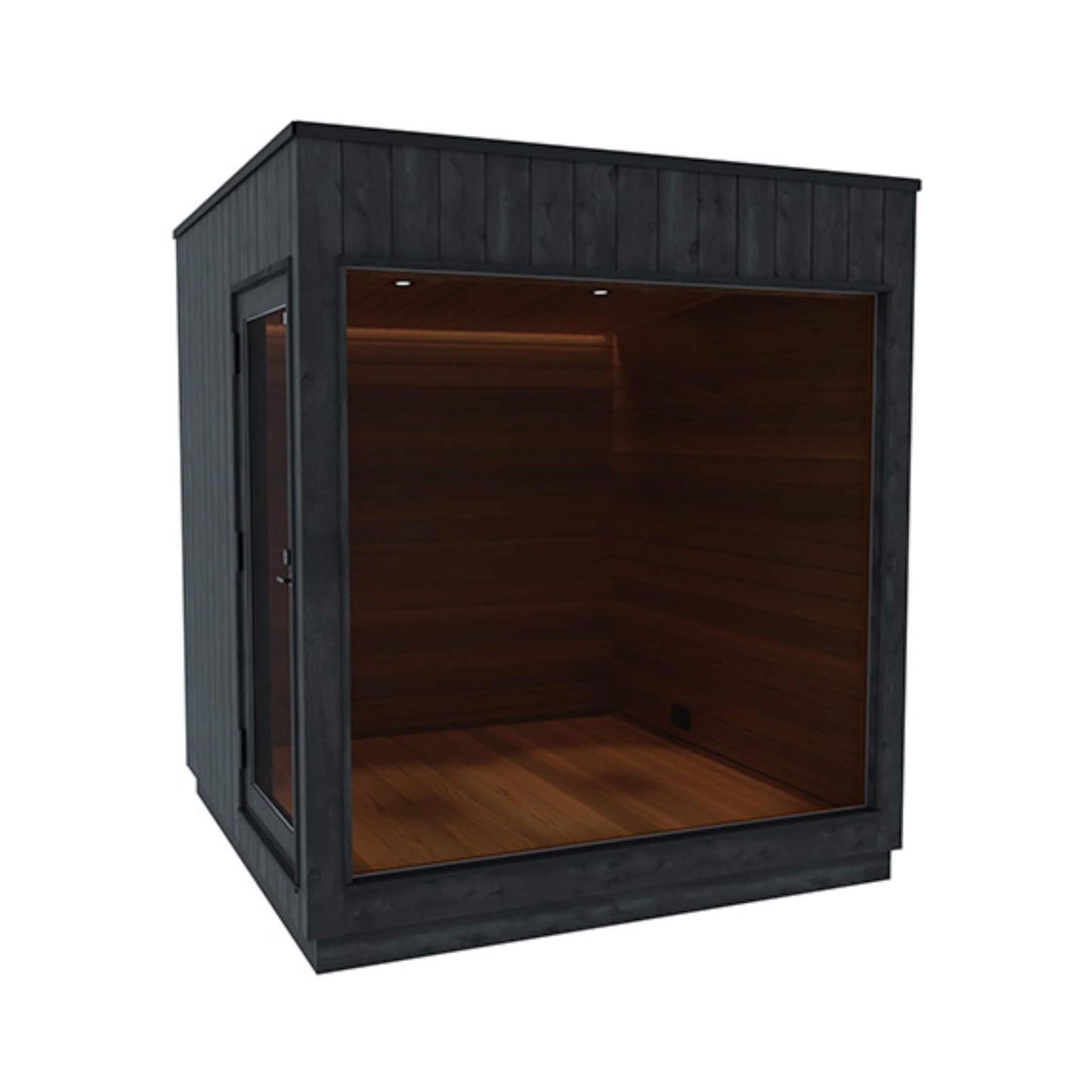 Outdoor Sauna Cabin Designed for Backyard Wellness, Scandinavian Style, Weather-Resistant, Modular Design