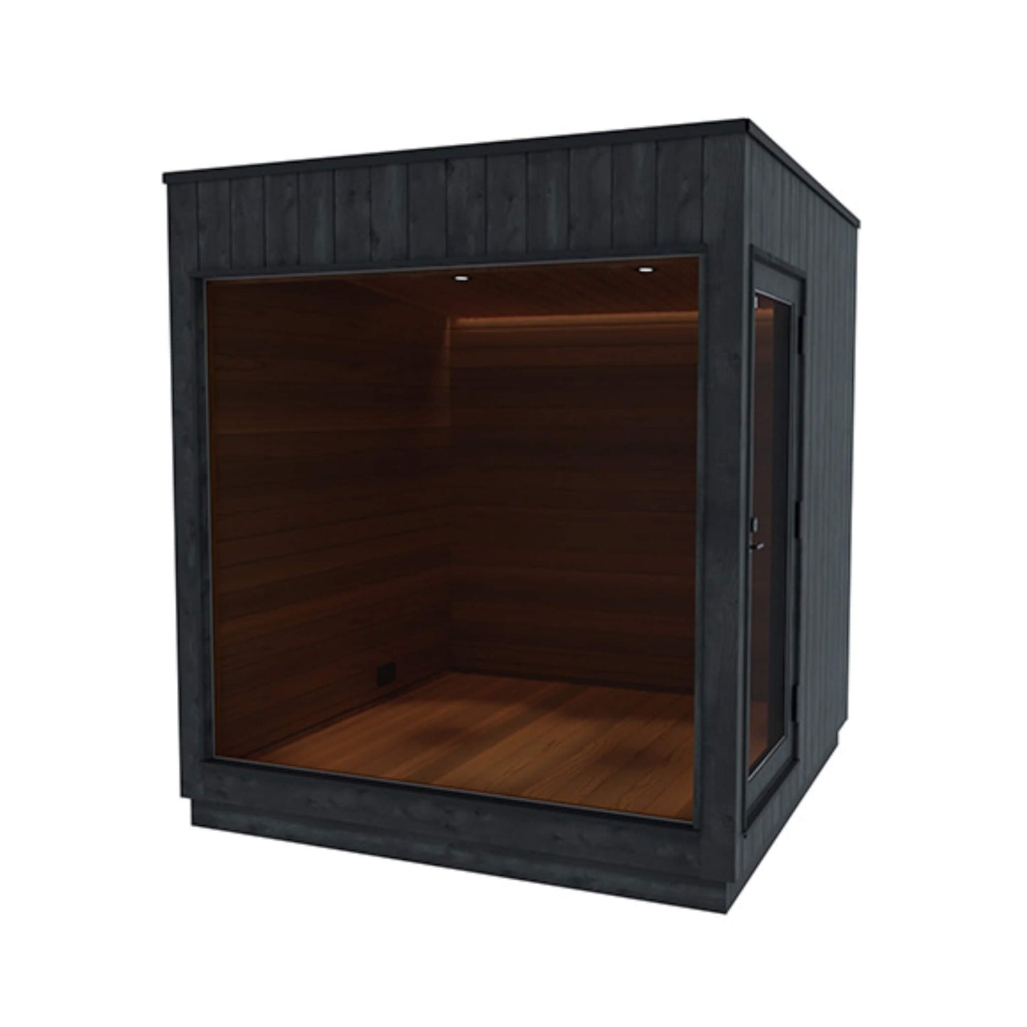 Outdoor Sauna Cabin Designed for Backyard Wellness, Scandinavian Style, Weather-Resistant, Modular Design