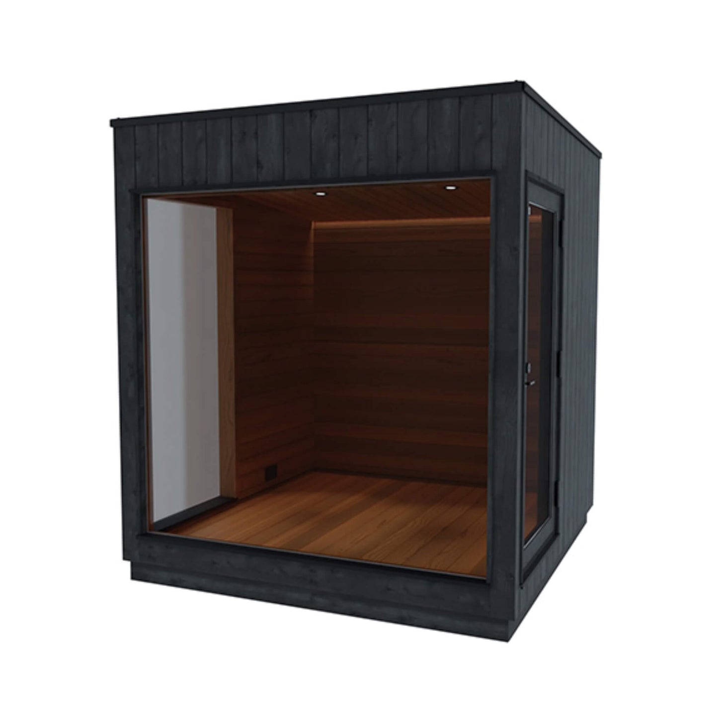 Outdoor Sauna Cabin Designed for Backyard Wellness, Scandinavian Style, Weather-Resistant, Modular Design