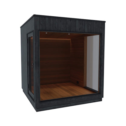 Outdoor Sauna Cabin Designed for Backyard Wellness, Scandinavian Style, Weather-Resistant, Modular Design